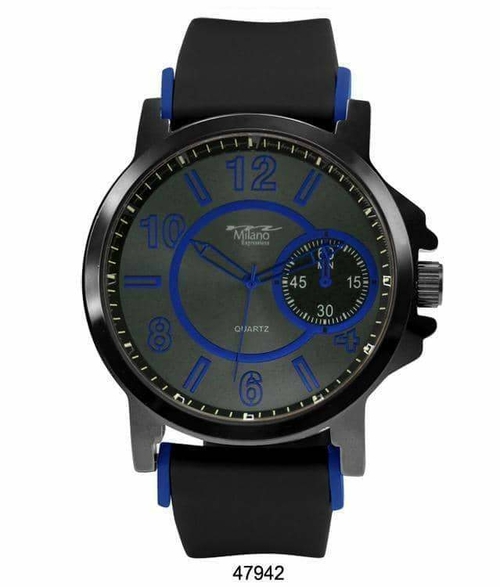 Jagua 50MM Milano Expressions Rubber Strap Watch