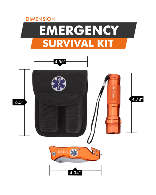 Survival Knife and Flashlight