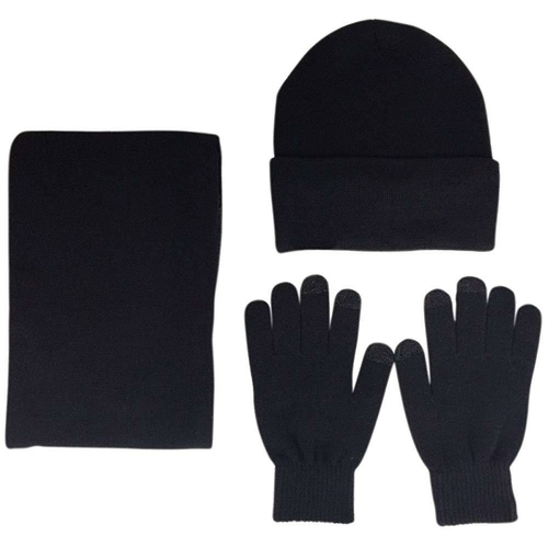 Winter Beanie Hat Scarf and Gloves Set