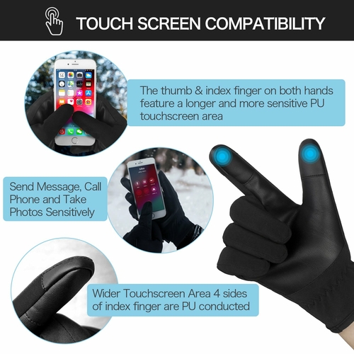 Winter Gloves with Touch Screen Function
