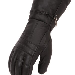 Leather Gauntlet Gloves