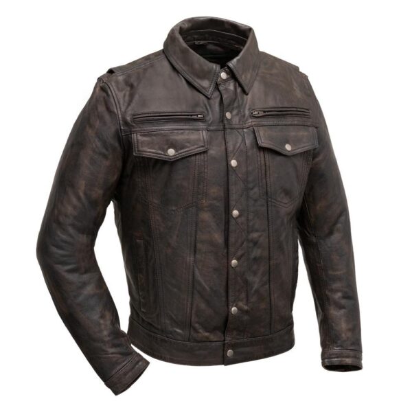 Villain - Men's Leather Motorcycle Jacket