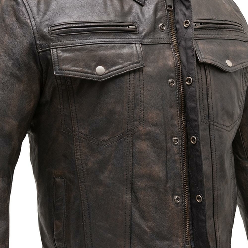 Villain - Men's Leather Motorcycle Jacket
