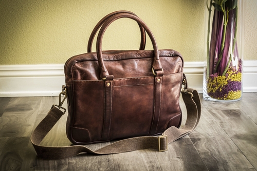 Sleek Genuine Leather Briefcase