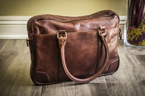 Sleek Genuine Leather Briefcase