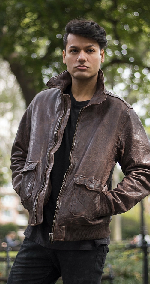 Product Spotlight: The Duke Men’s Leather Bomber Jacket