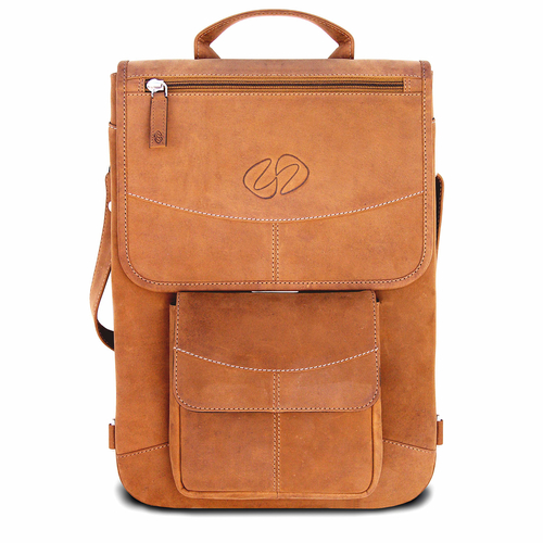 Premium Leather 16" MacBook Pro "Flight Jacket" Case Backpack