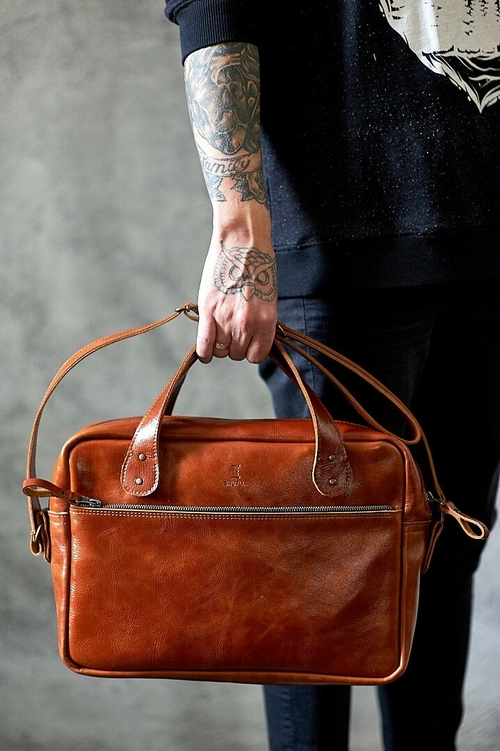 Authentic Leather Messenger Bag