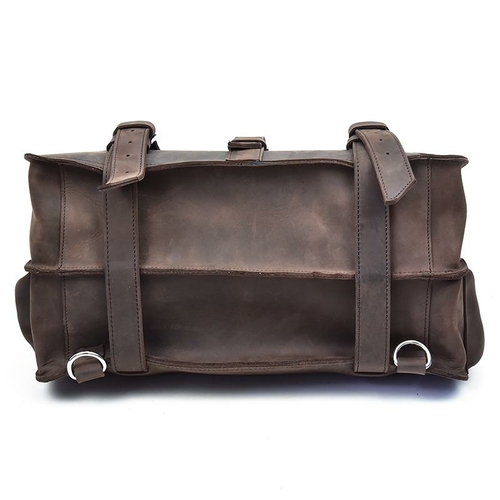 'The Gustav' Large Capacity Vintage Leather Messenger Bag