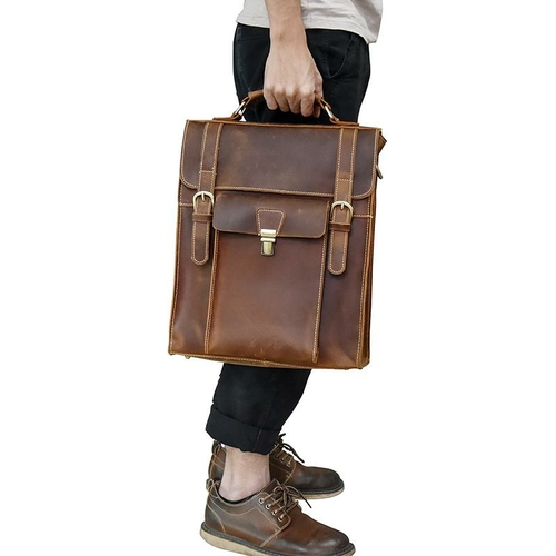 'The Vali' Handmade Vintage Leather Backpack