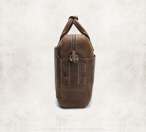 'The Welch' Vintage Leather Messenger Bag