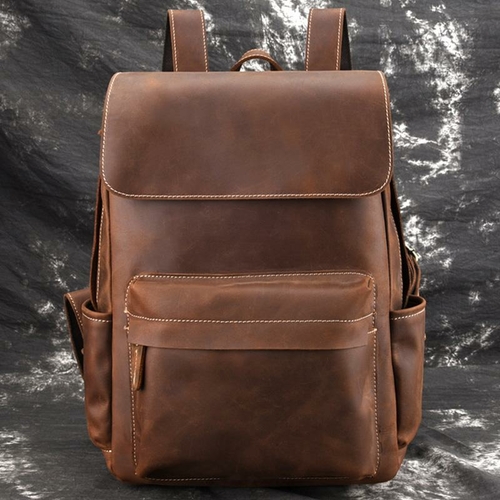 'The Helka' Genuine Vintage Leather Backpack