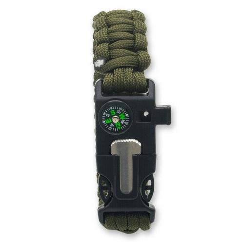 Paracord Survival Bracelet Compass/Flint