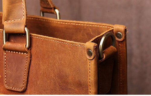 'The Dagmar' Vintage Leather Briefcase