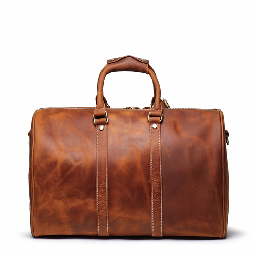 'The Brandt' Small Leather Duffle Bag