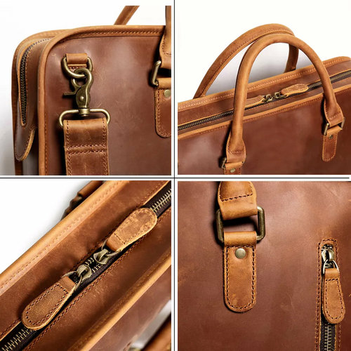 'The Hemming' Vintage Leather Briefcase