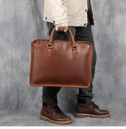 'The Hemming' Vintage Leather Briefcase