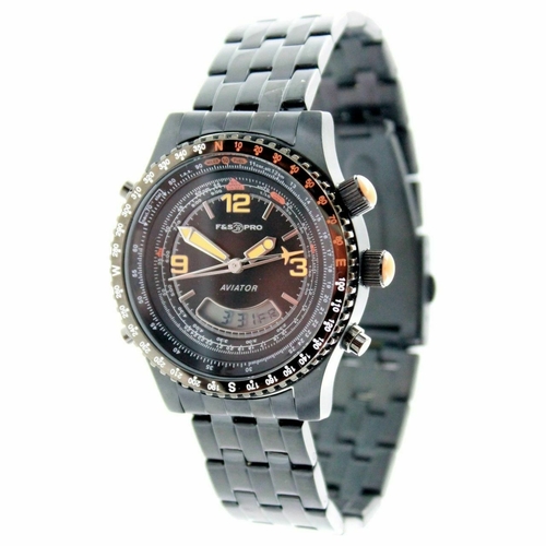 Field & Stream Chronograph Black Ion Plated Stainless Steel Watch