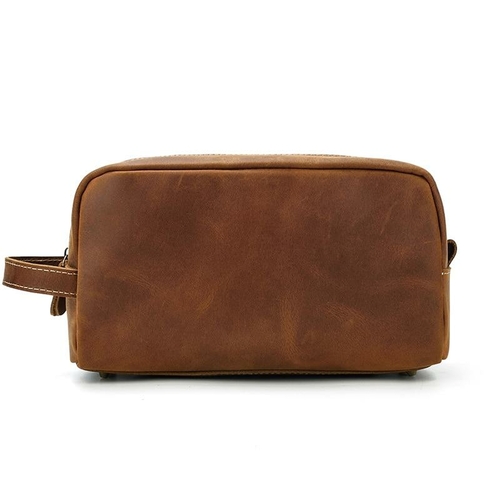 The Wanderer Genuine Leather Toiletry Bag