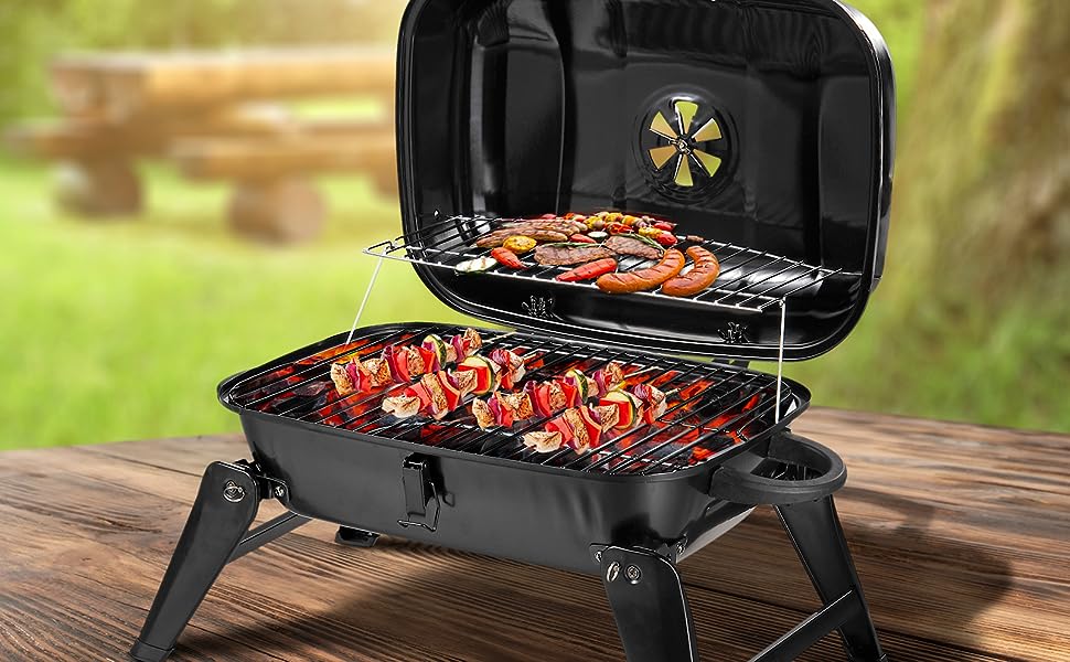 Portable Tabletop BBQ Charcoal Grill