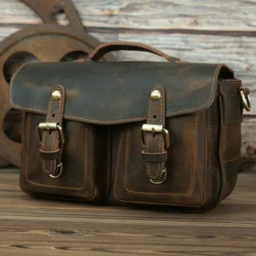 Product Spotlight: ‘The Faust’ Vintage Leather Camera Messenger Bag