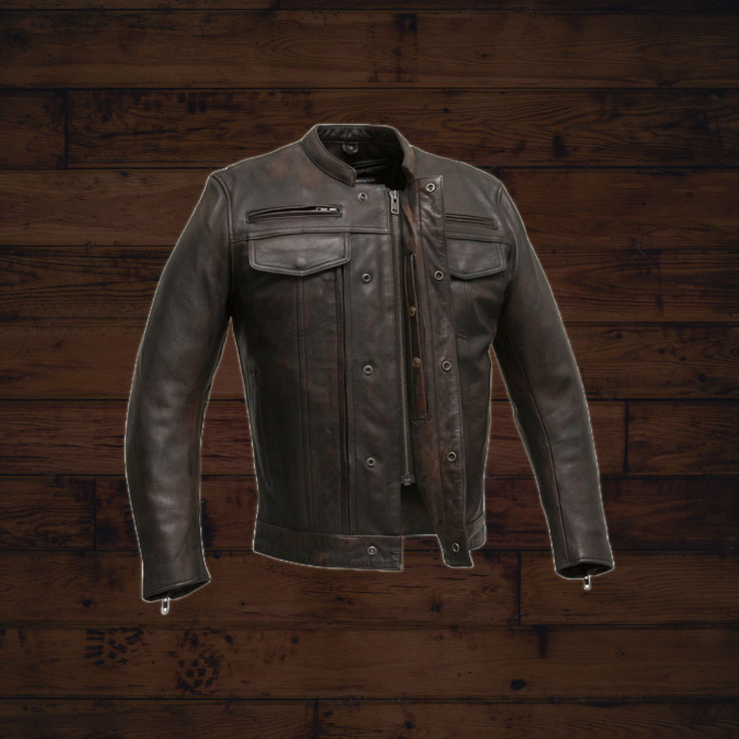 The Raider Motorcycle Leather Jacket – Black Friday Gift
