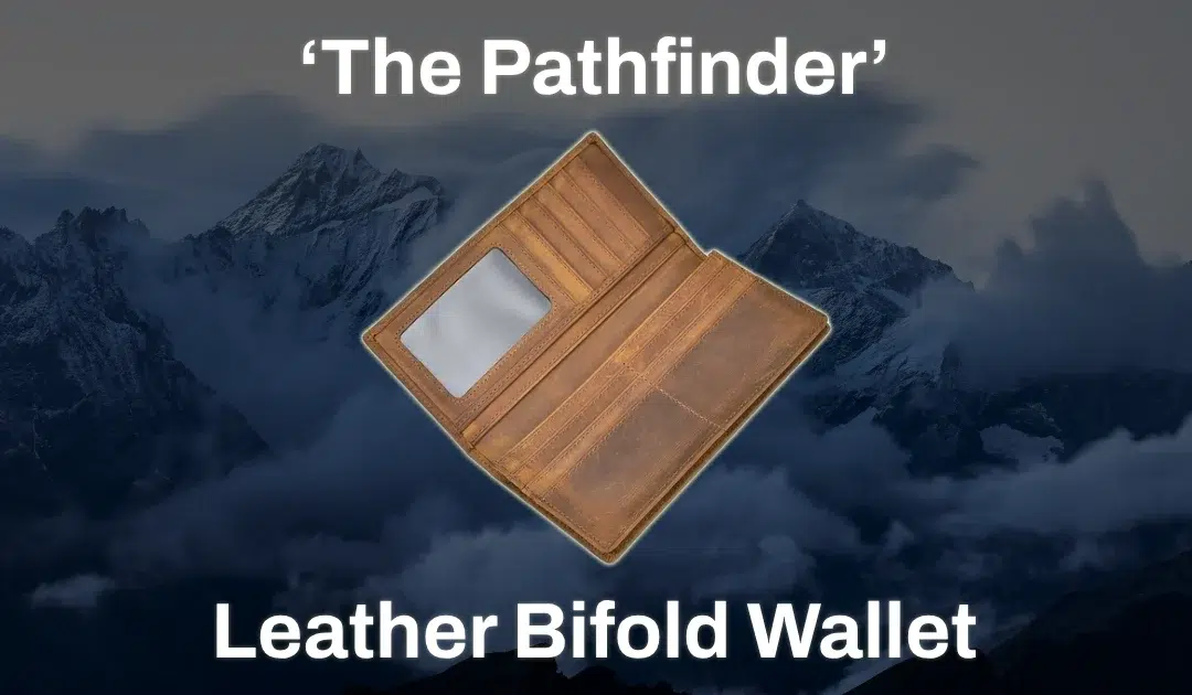 ‘The Pathfinder’ Genuine Leather Bifold Wallet