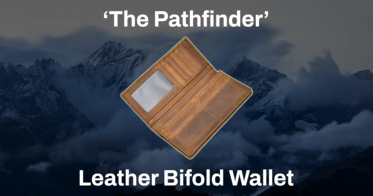 ‘The Pathfinder’ Genuine Leather Bifold Wallet