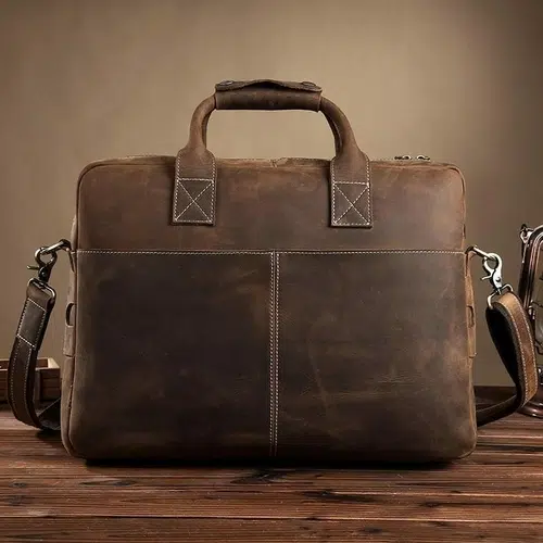 Spotlight on Elegance and Utility: ‘The Welch’ Vintage Leather Messenger Bag