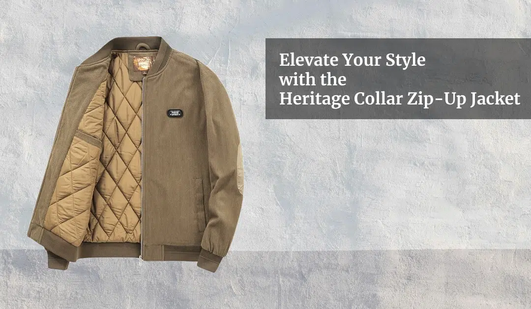 Elevate Your Style with the Heritage Collar Zip-Up Jacket
